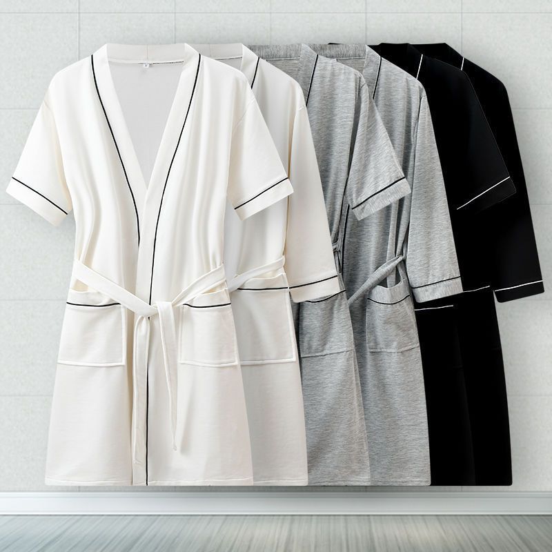Pure Cotton Absorbent Bathrobe for Men and Women