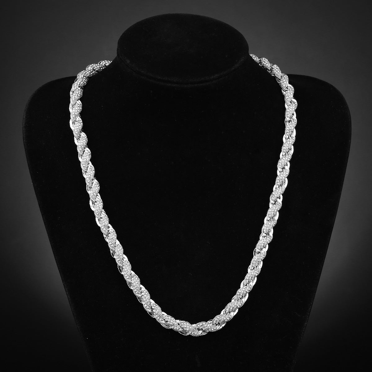 Hip Hop Twist Chain Alloy Necklace