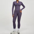 Lady's high-waisted yoga workout outfit