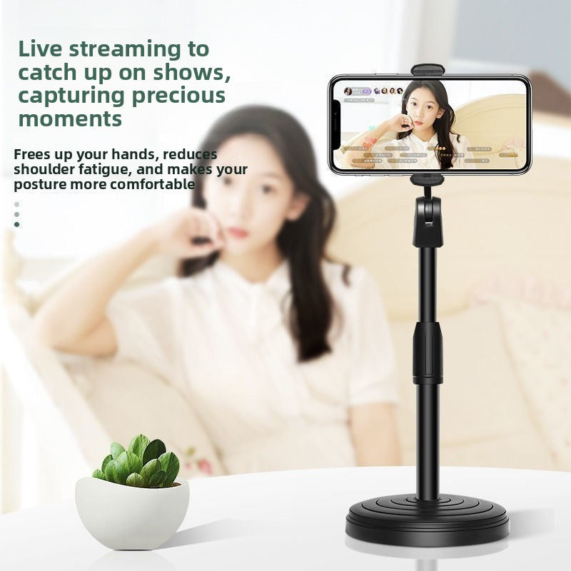 Desktop influencer live-streaming support stand