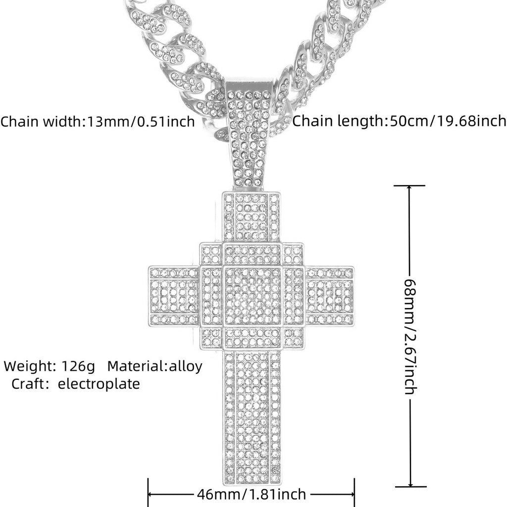 Cuban chain necklace pendant