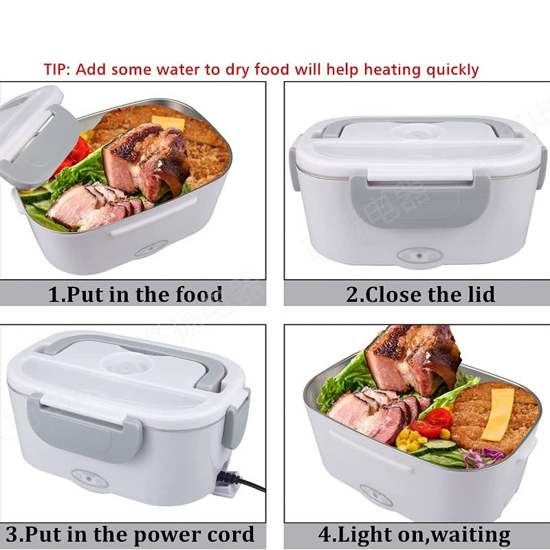 Portable Electric Heating Lunch Box for Home and Car Use