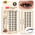 Press-type pre-applied adhesive eyelashes
