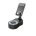 360-Degree Rotating Bluetooth Speaker with Phone Stand