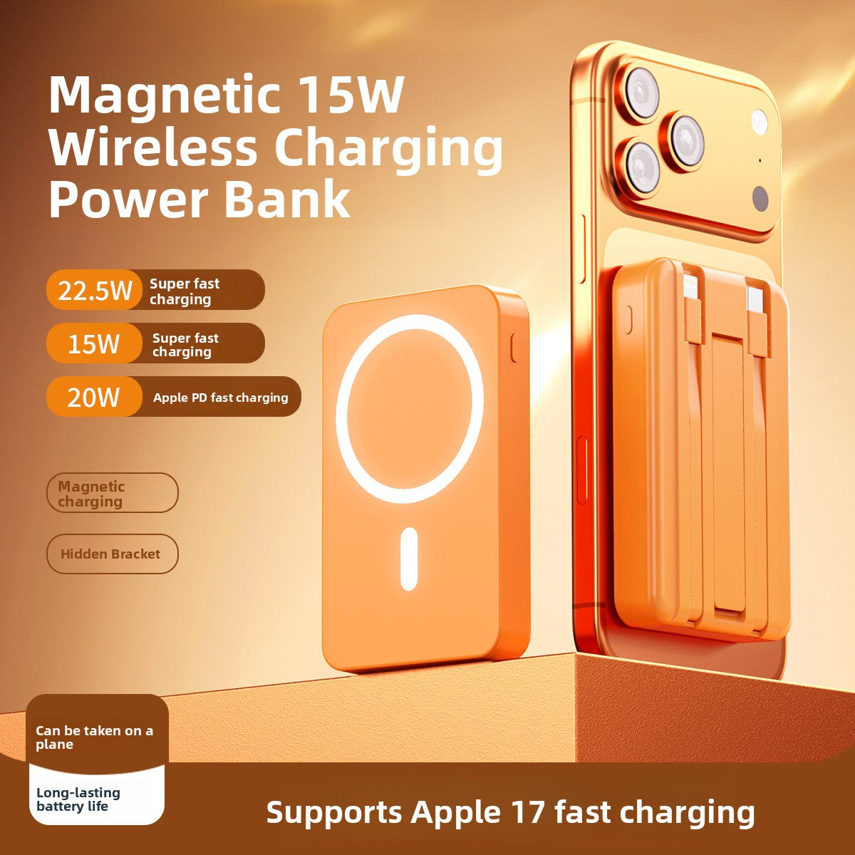 20000mAh Wireless Power Bank with Fast Charging