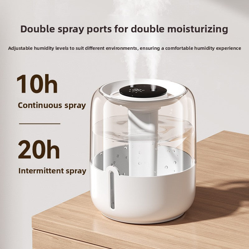 6.8L USB Desktop Humidifier with Night Light and Dual Spray