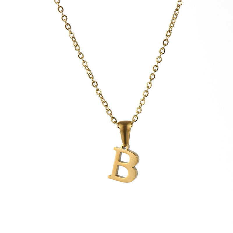 Alphabet Pendant Necklace