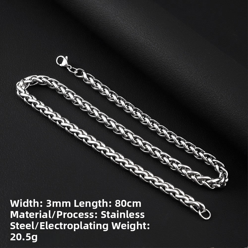 Titanium Steel Keel Chain Necklace