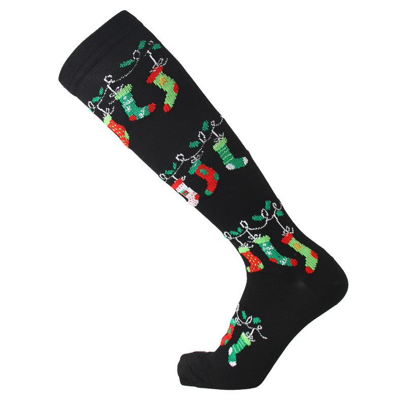 Christmas Compression Socks with Festive Designs