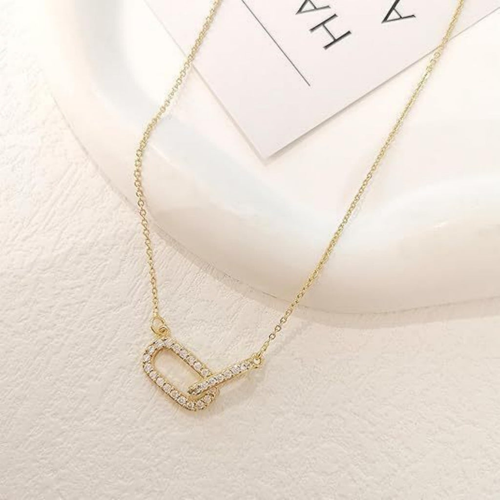 Paperclip Pendant Necklace