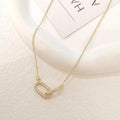 Paperclip Pendant Necklace