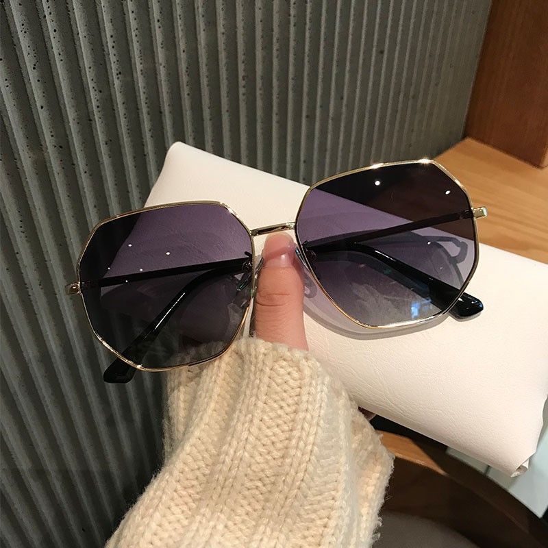Fashion Polygon Sunglasses with UV Protection