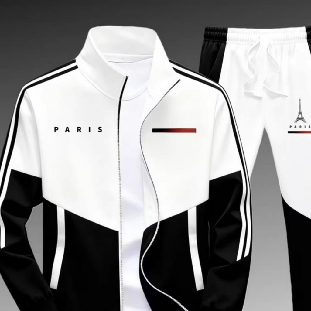Zippered pants for casual wear, men's style