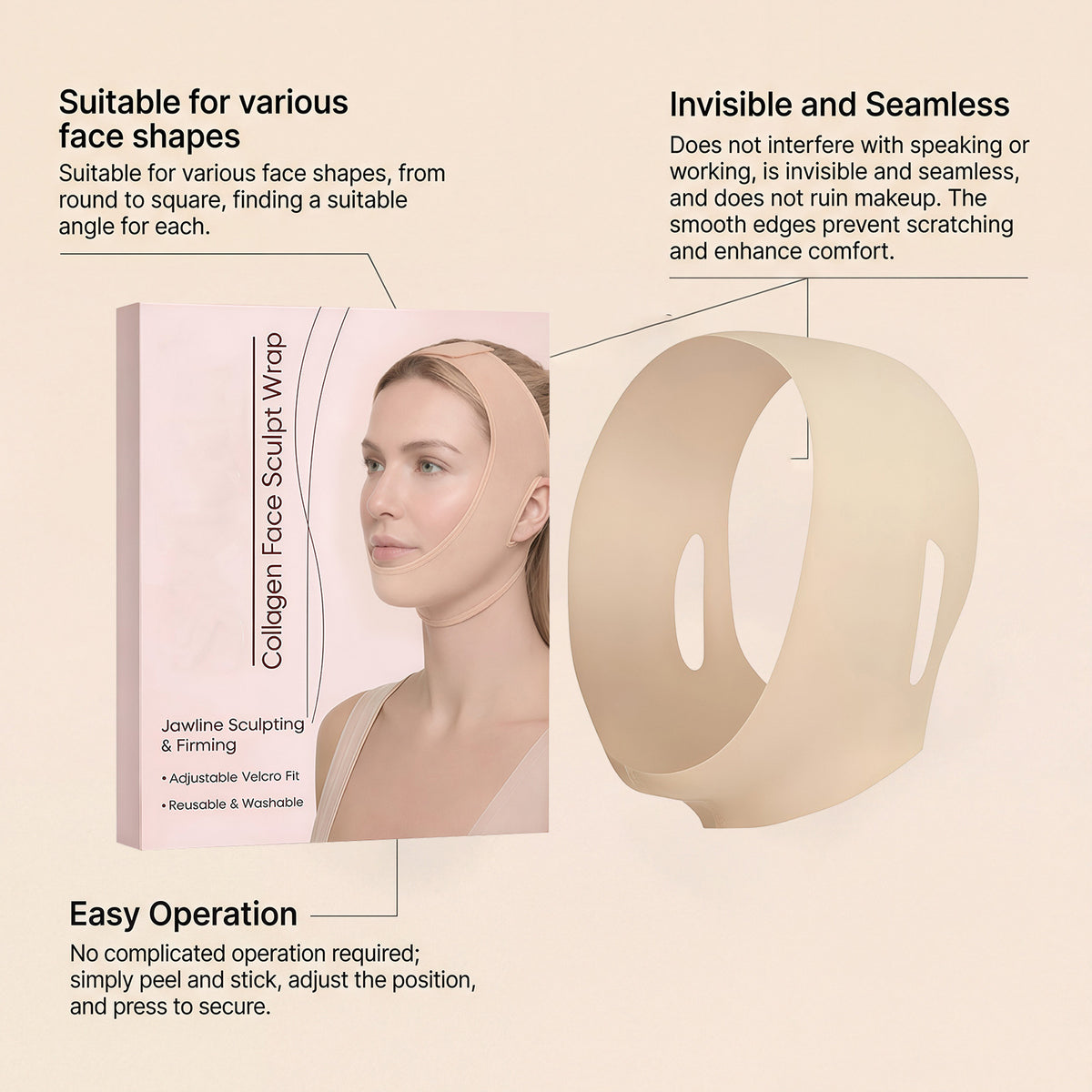 Cross-Border Facial Care Patches with Elastic Design