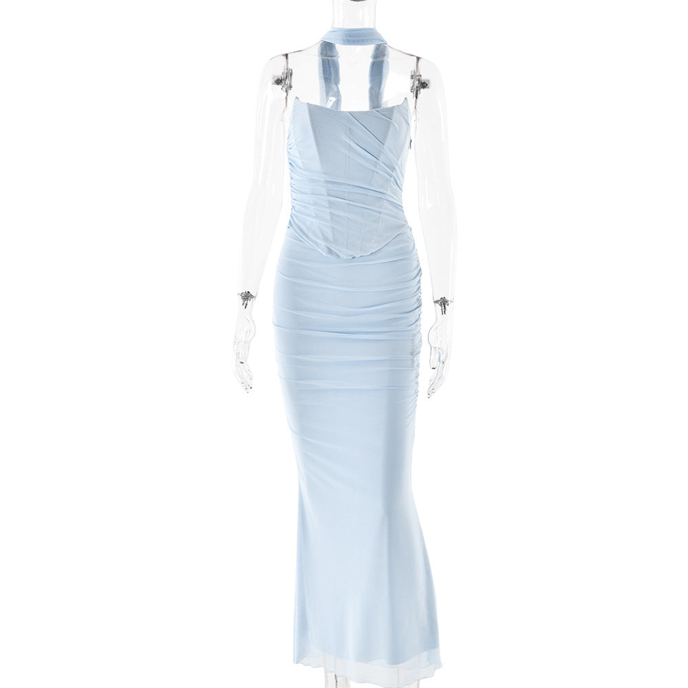 strapless long dress