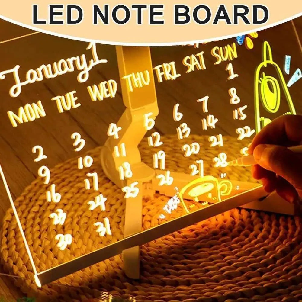 DIY Childrens Luminous Writing Board
