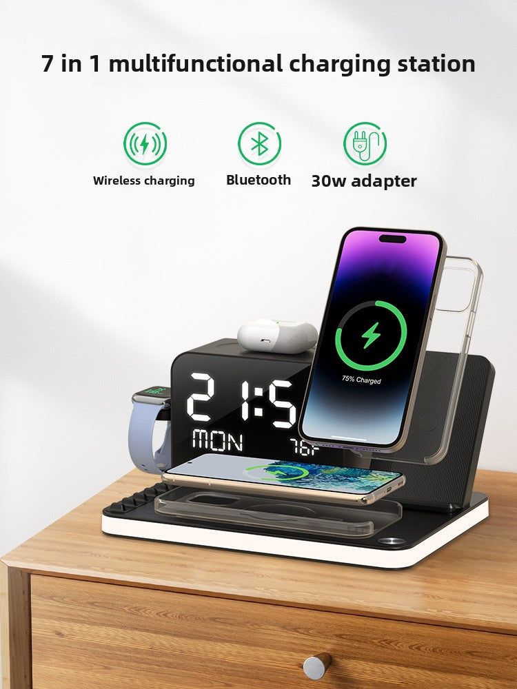 Dual Phone Three-in-One Wireless Charger Dock