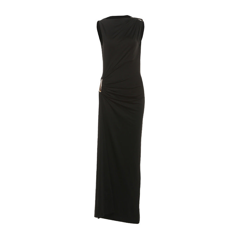 Sleeveless Slim-Fit Slit Dress