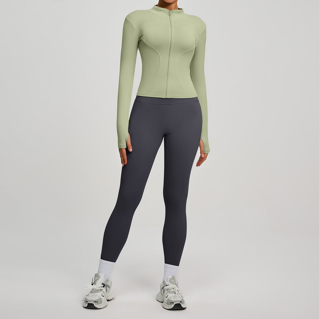 Lady's high-waisted yoga workout outfit