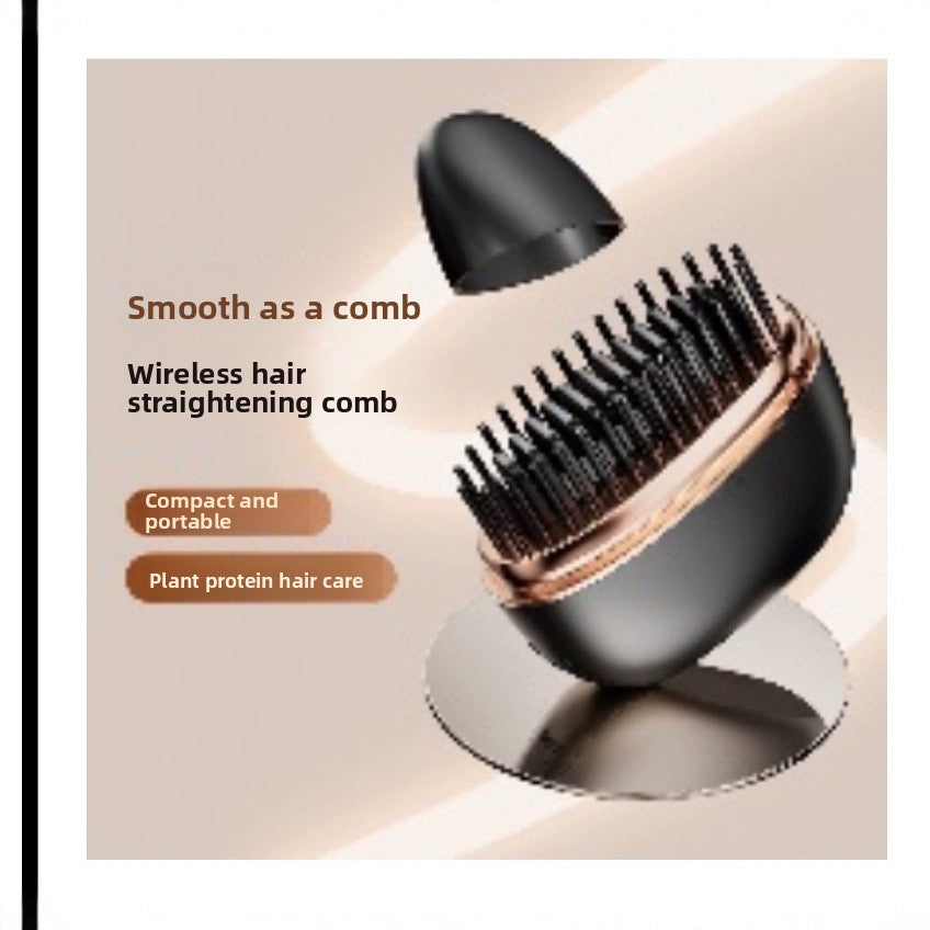Wireless Hair Straightening Comb with Temperature Control