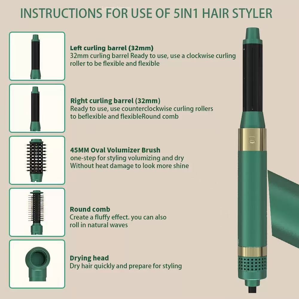 Multi-Function Hot Air Hair Styler Comb