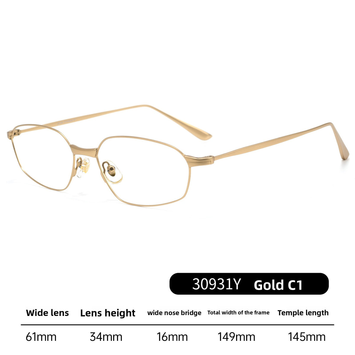 Women's Titanium Cat-Eye Anti-Blue Light Optical Glasses Frame