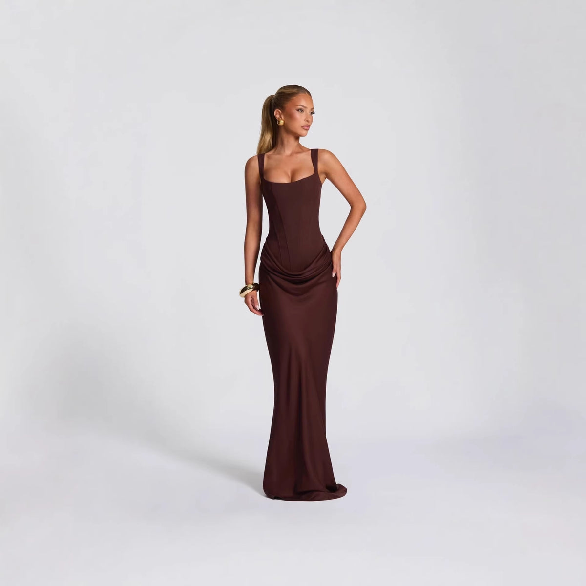Womens Slim Fit Strap Bodycon Dress
