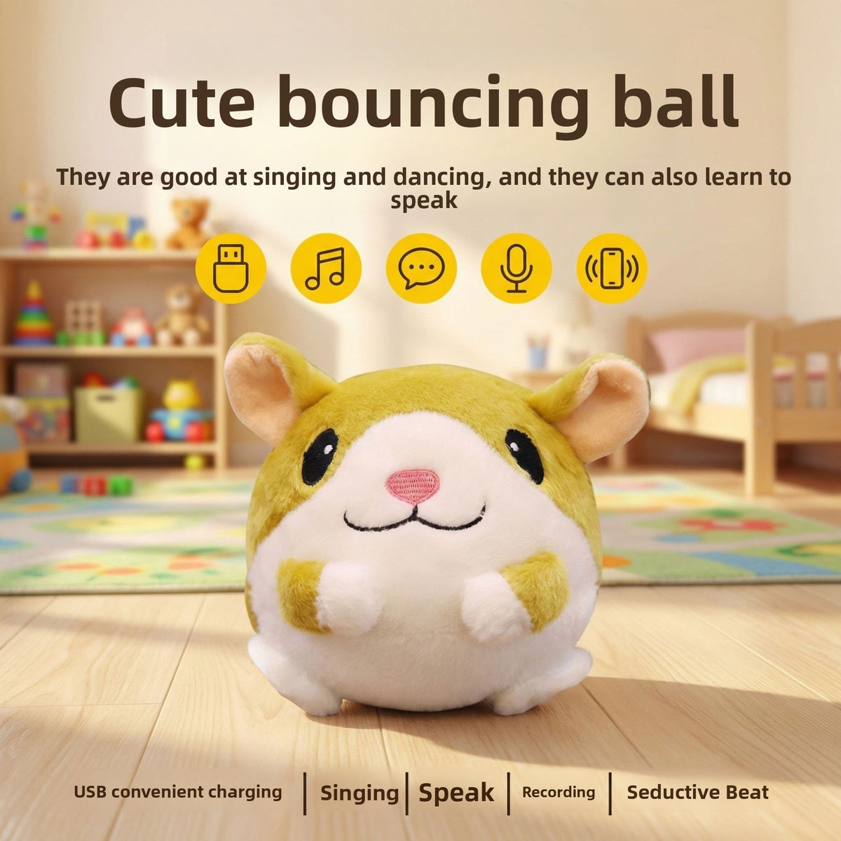 Rechargeable Talking Singing Jumping Animal Toy