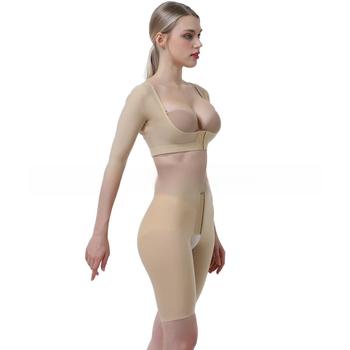 Women's Arm Slimming Shaping Top Breathable 7-Quarter Sleeve Body Sculpting Innerwear