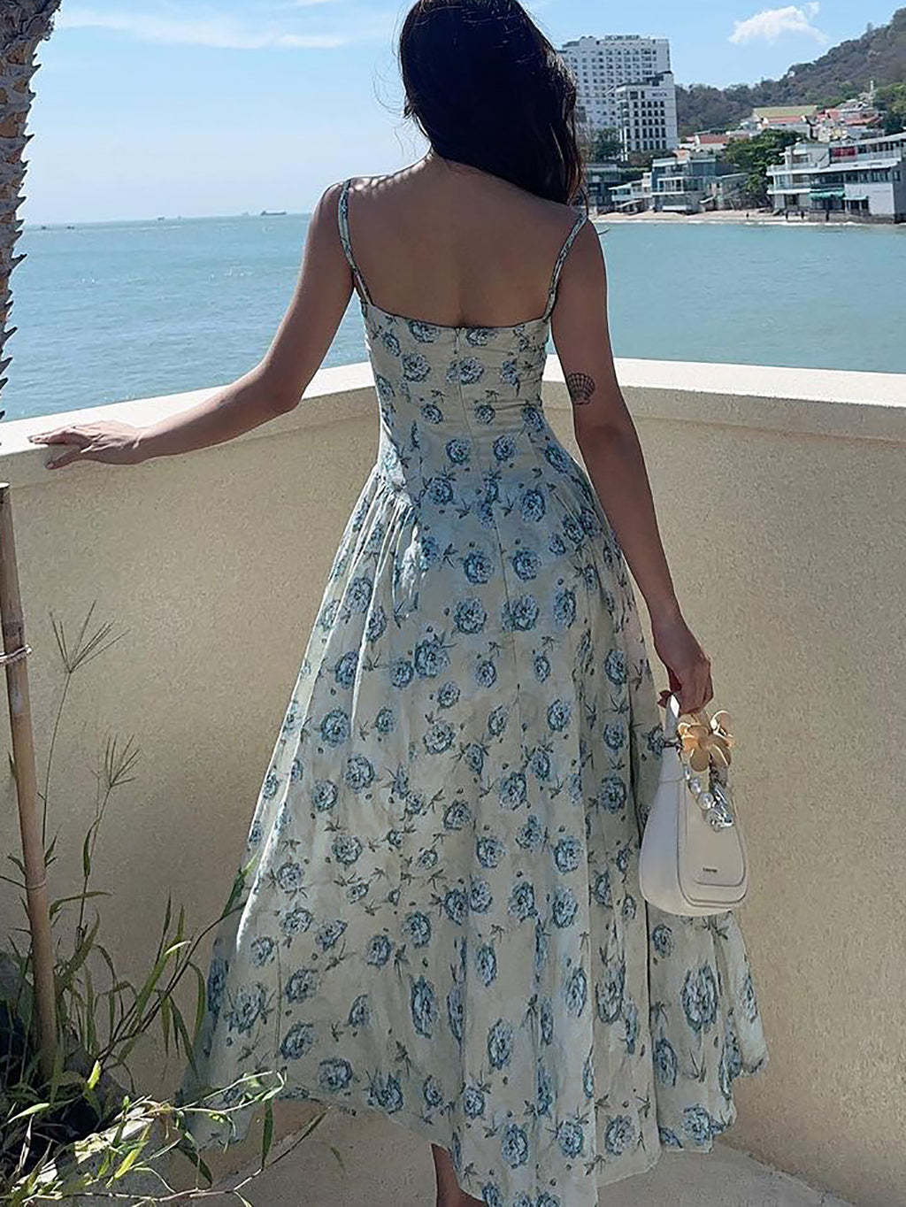 Floral Strapless Summer Dress