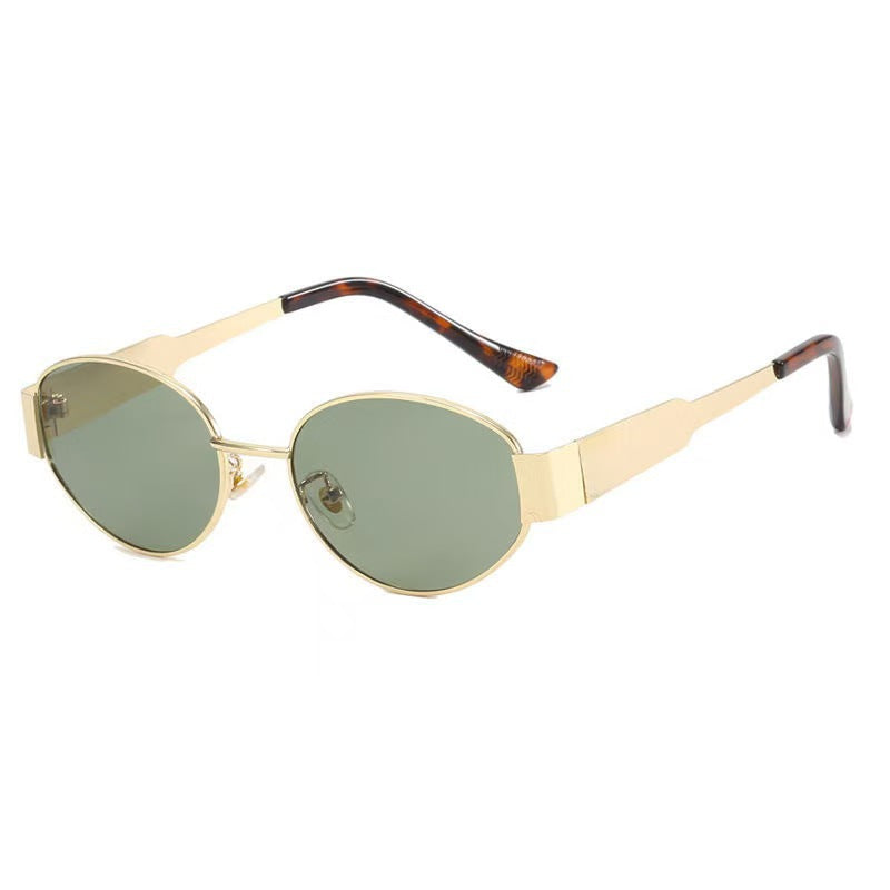 Sunglasses Fashion Metal Frame Anti-Uv Glasse