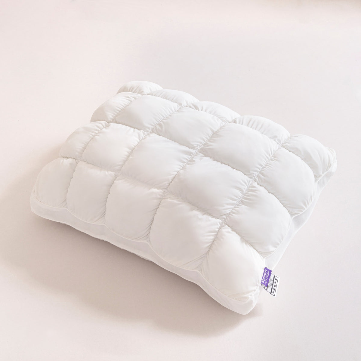 Cloud Flower Ice Silk Soft Pillow with Feather Cotton Filling for Sleeping