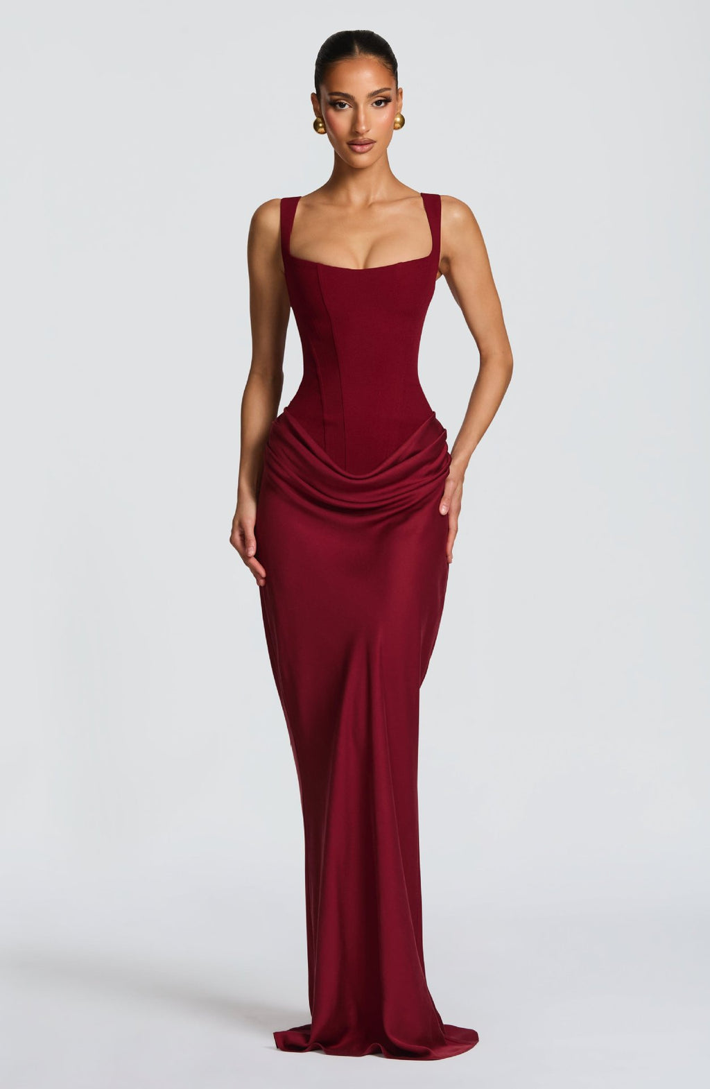 Sleeveless Bodycon Dress with Square Neck