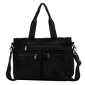 Large-capacity pile fabric shoulder bag for traveling