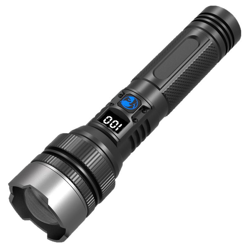 Rechargeable White Laser Flashlight with Digital Display