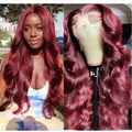 Hand-Crocheted Lace Front Deep Wave Synthetic Wig