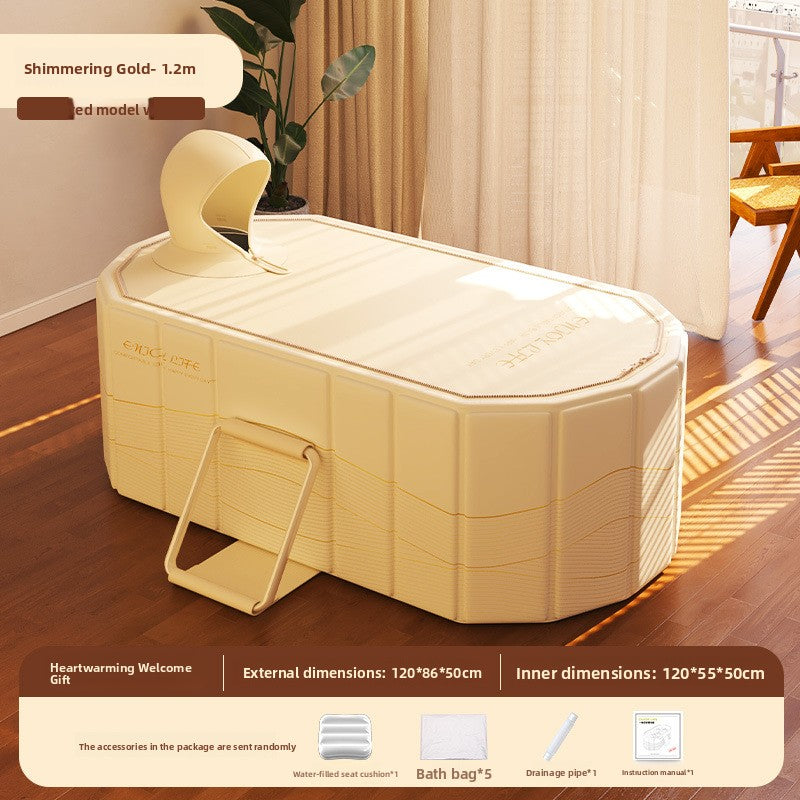 Thickened Foldable Bathtub with Insulation Cover