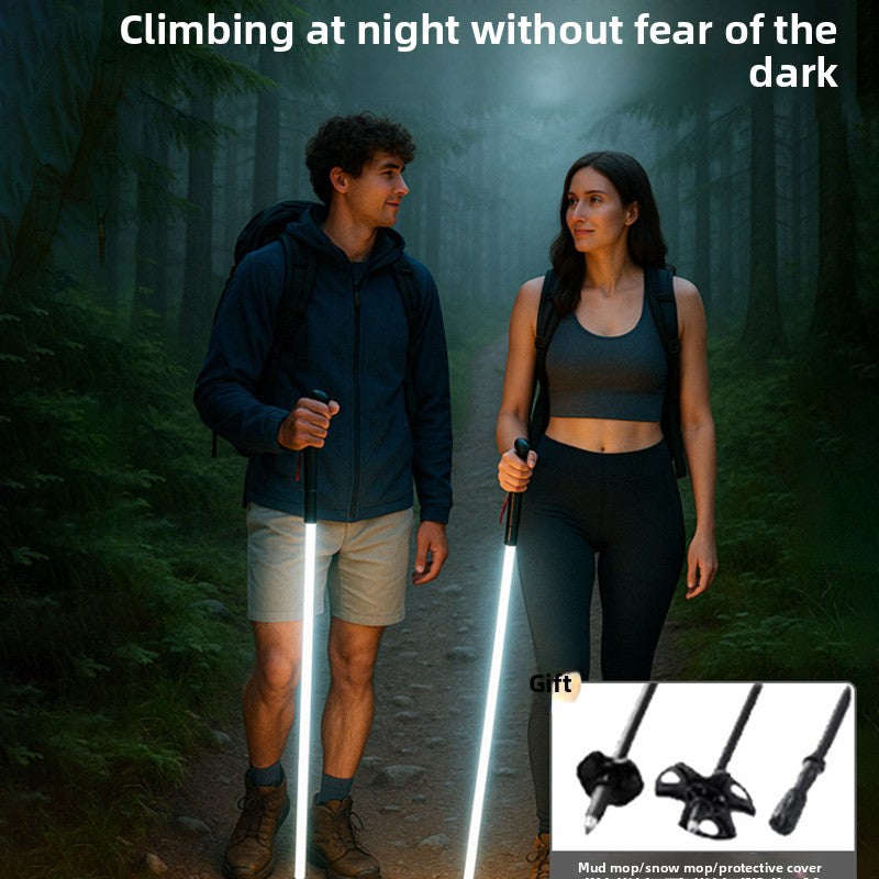 Luminous Trekking Poles with LED Light