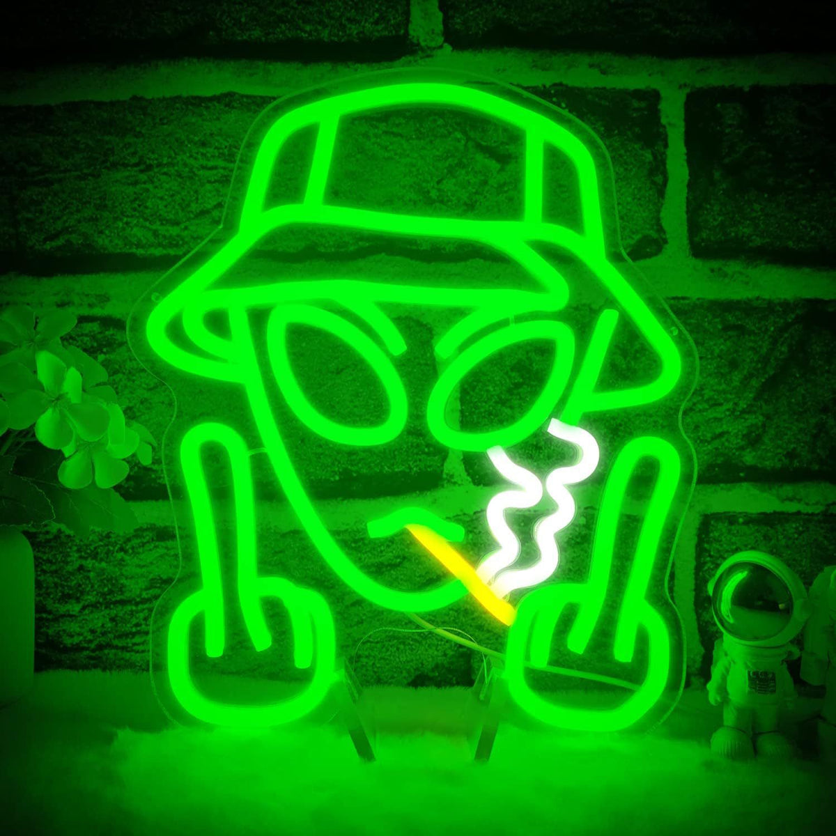 Alien UFO LED Neon Sign Light for Bedroom Game Room Bar Party Decoration