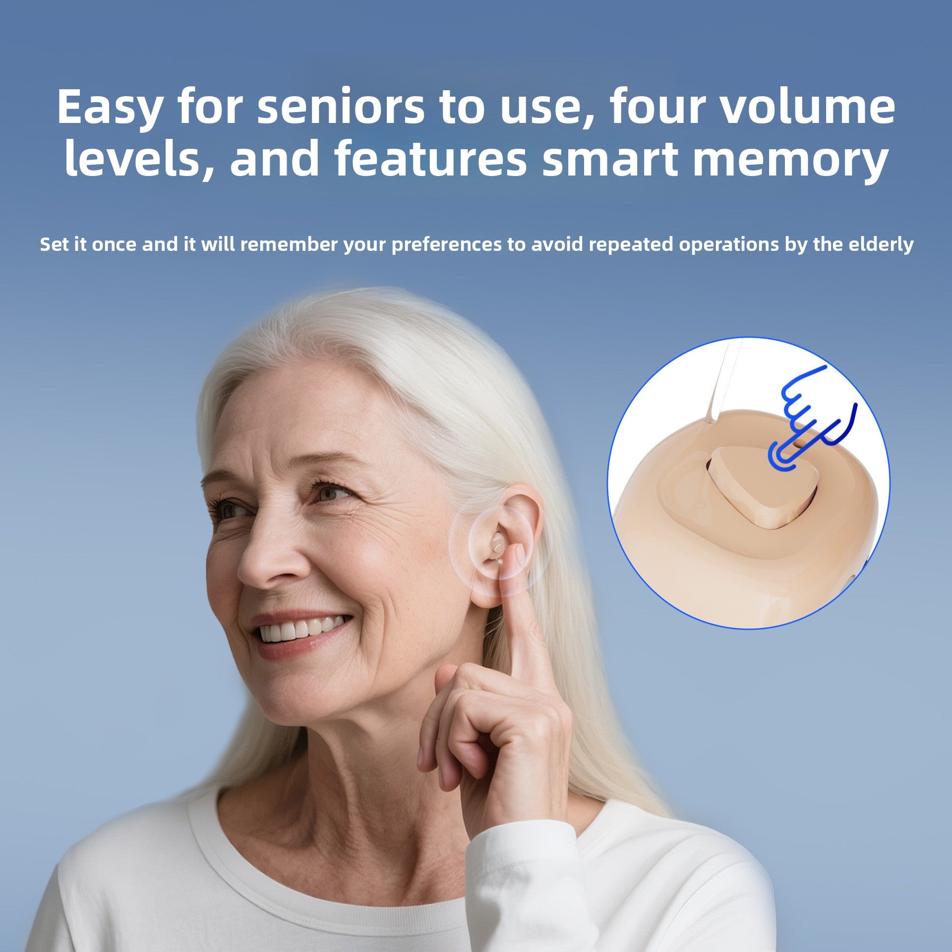 Digital Hearing Aids with Charging Case