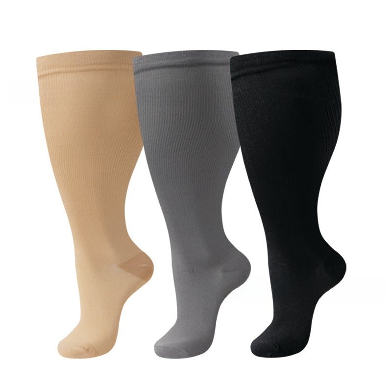 Thickened and oversized compression stockings
