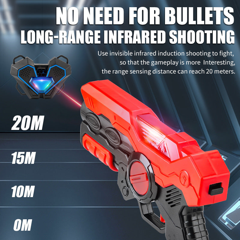Interactive battle toy gun