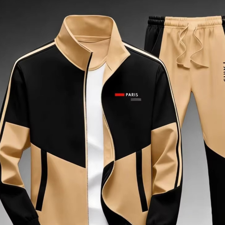 Zippered pants for casual wear, men's style