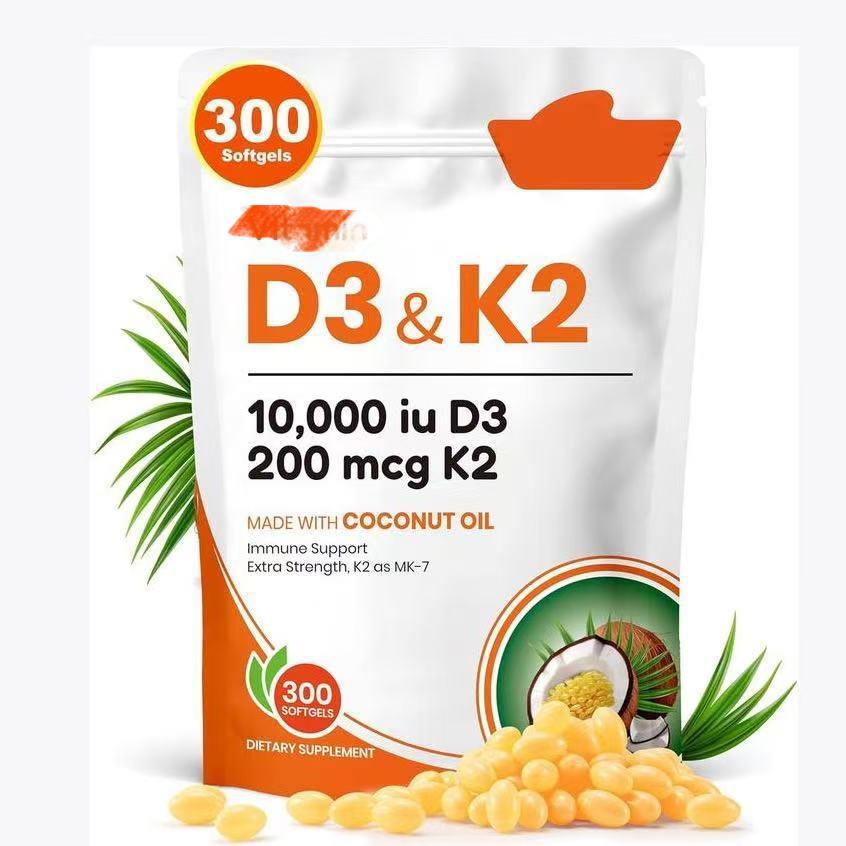 Virgin Coconut Oil Soft Capsules with D3K2