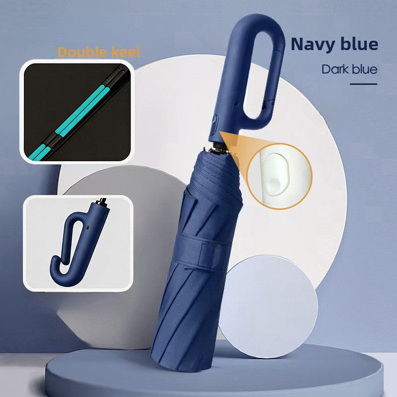 Fully Automatic Umbrella with Ring Handle