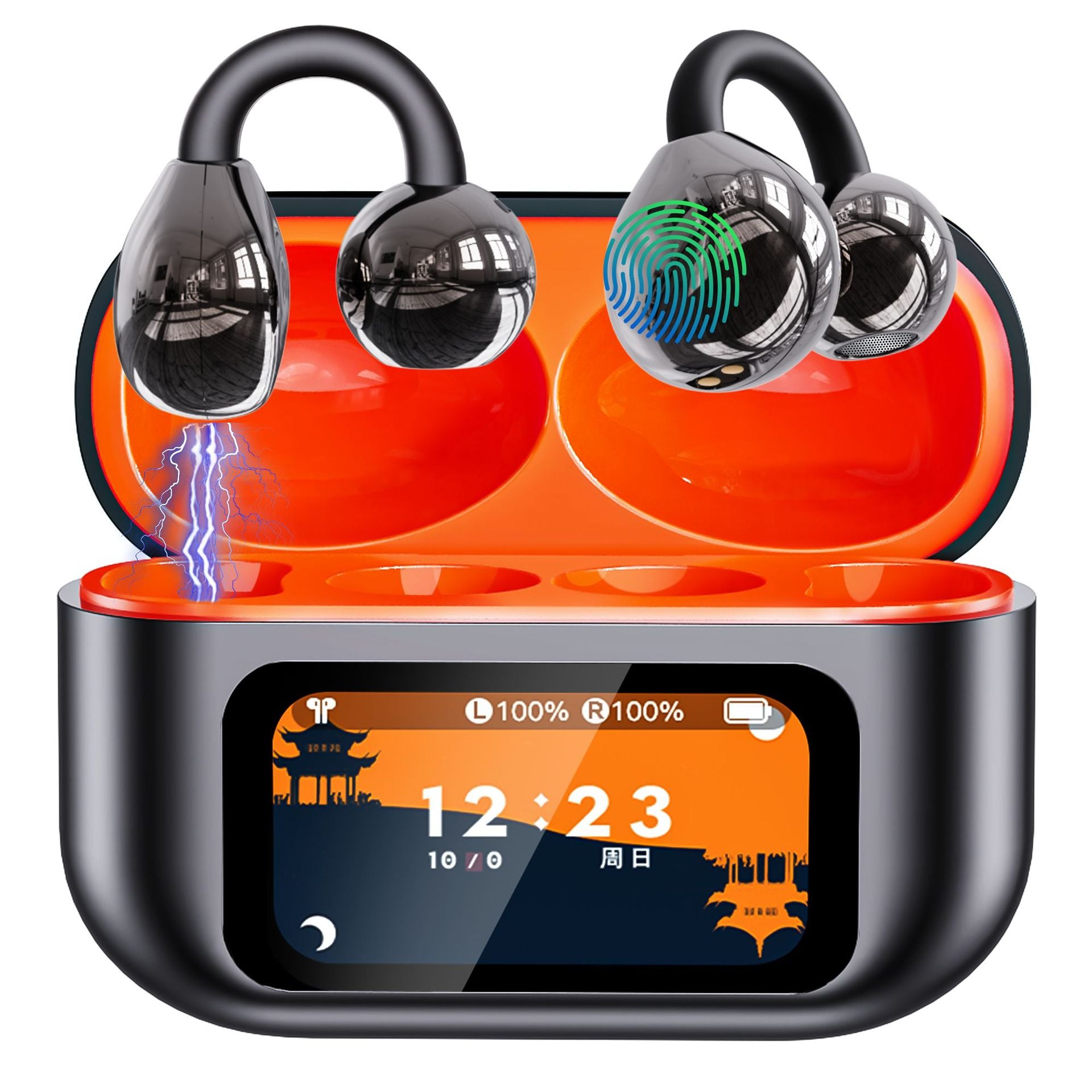 Wireless Bluetooth Earbuds with Display Stereo Sound