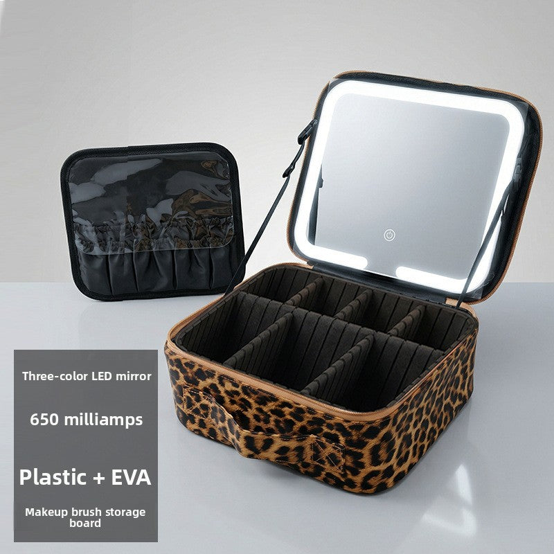 LED Lighted Makeup Bag with Mirror
