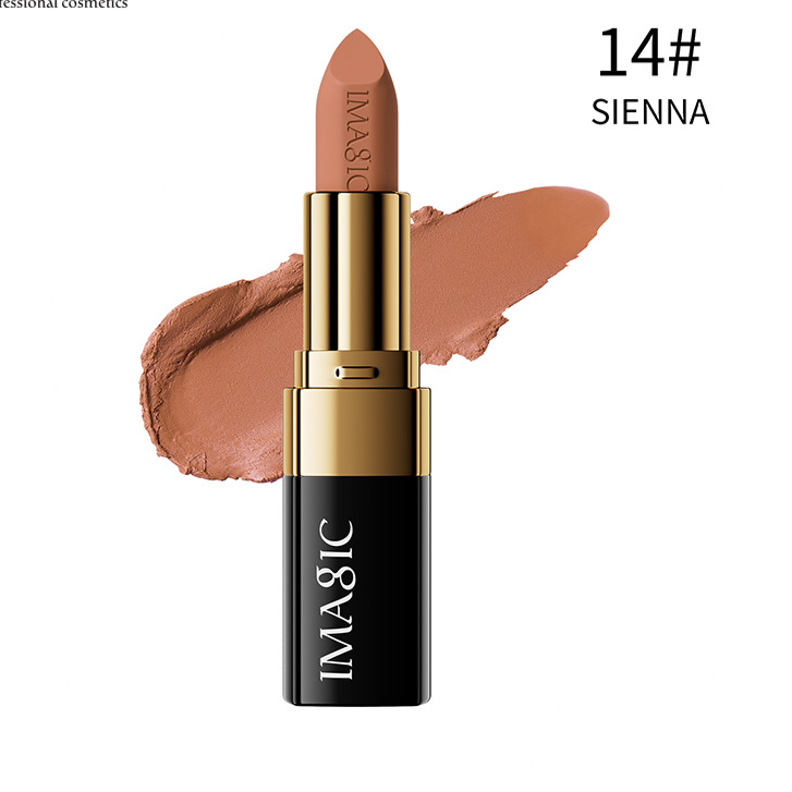 Black tube gold ring matte matte matte face lipstick