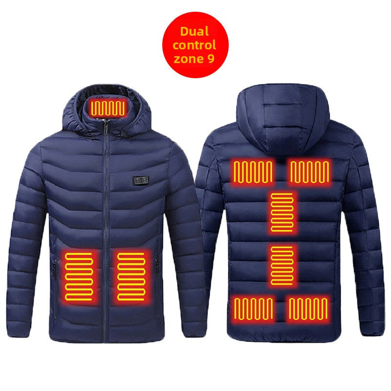 USB heat-regulating cotton clothing