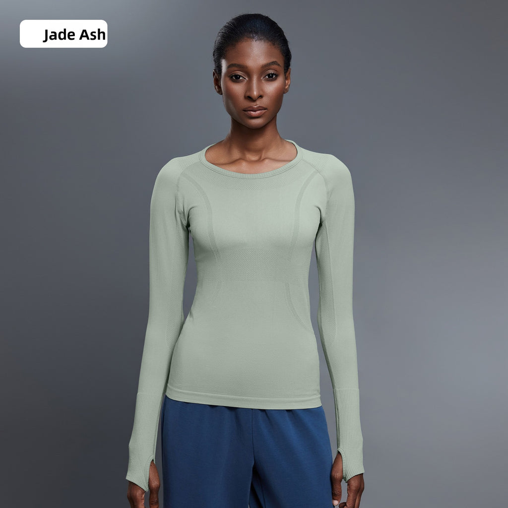 Seamless yoga top